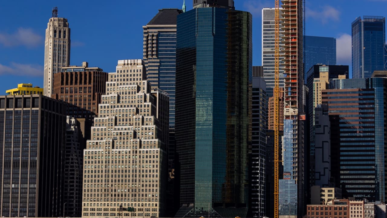 Buildings in Lower Manhattan.